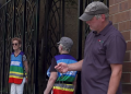 Mark Houck prays outside a Philadelphia Planned Parenthood. (YouTube/The Philadelphia Inquirer)