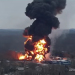 Explosion after train derailment in East Palestine, Ohio.