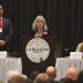 Lancaster attorney Christina Parsons speaks after receiving the endorsement for one of three Court of Common Pleas positions during the Lancaster GOP endorsement convention on Feb. 14.